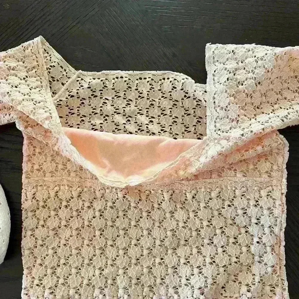 H & M Stretch Lace Crop Top plus Bonus top - Picture 5 of 5